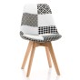Nowoczesne krzesło ART134C patchwork | biało-czarny | OUTLET-8