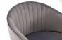 Hoker Glamour BC-12 szary welur, przeszycia, złote nogi | OUTLET-14