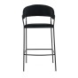 Hoker czarny MARLO BC-01 welur, czarne nogi | OUTLET-2