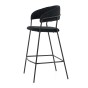 Hoker czarny MARLO BC-01 welur, czarne nogi | OUTLET-4