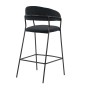 Hoker czarny MARLO BC-01 welur, czarne nogi | OUTLET-8