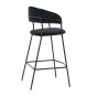 Hoker czarny MARLO BC-01 welur, czarne nogi | OUTLET-9