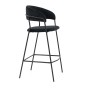 Hoker czarny MARLO BC-01 welur, czarne nogi | OUTLET-10
