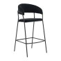 Hoker czarny MARLO BC-01 welur, czarne nogi | OUTLET-11