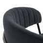 Hoker czarny MARLO BC-01 welur, czarne nogi | OUTLET-19