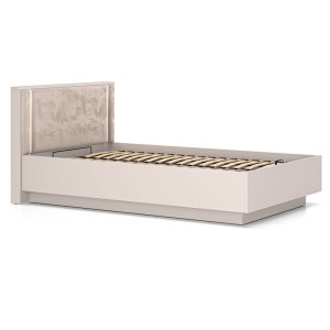 Łóżko z pojemnikiem SOPHIE 30 | 120x200 | Oświetlenie LED | Welur | Kaszmir