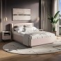 Łóżko z pojemnikiem SOPHIE 31 | 140x200 | Oświetlenie LED | Welur | Kaszmir-2