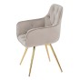 Krzesło DC-0084-3 | welur | beż #7 | złote nogi | OUTLET-3