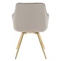 Krzesło DC-0084-3 | welur | beż #7 | złote nogi | OUTLET-6