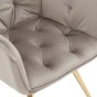 Krzesło DC-0084-3 | welur | beż #7 | złote nogi | OUTLET-8