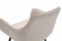 Krzesło tapicerowane DC-0084-2 | beżowy welur | czarne nogi | OUTLET-16