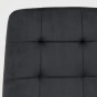 Krzesło czarne DC-6402 nogi złote welur #66-9