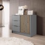 Komoda NELLY 2D | Szary | Lamele artisan-2