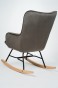 Fotel bujany MWM-001 | Welur | Szary ciemny #12 | OUTLET-5