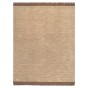 Dywan wełniany z frędzlami NORDIC Beige | Beżowy | Ręcznie tkany-1