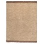 Dywan wełniany z frędzlami NORDIC Beige | Beżowy | Ręcznie tkany-3