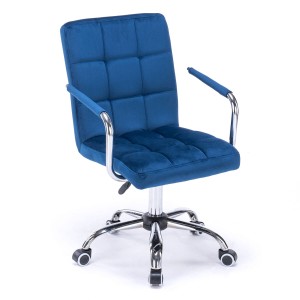 Krzesło biurowe obrotowe HARIS (DC-6096H) | granatowe | OUTLET