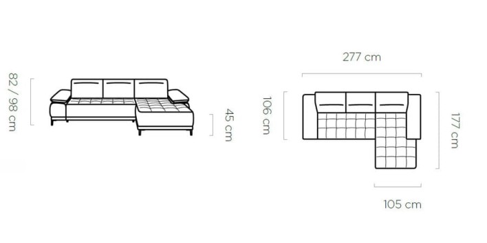 Wygodny narożnik do salonu