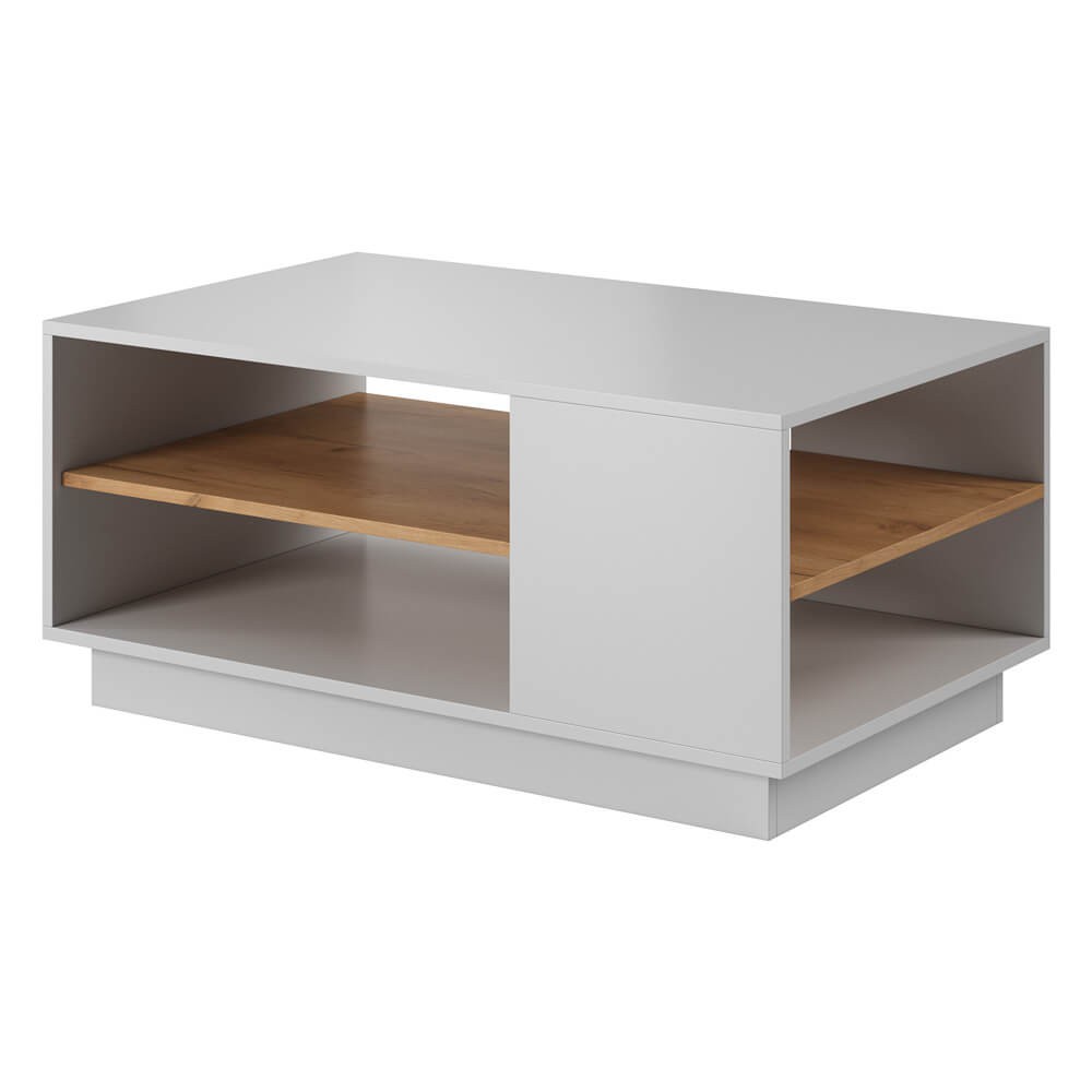 STOLIK KAWOWY G 3D BIAŁY, DĄB CRAFT ZŁOTY