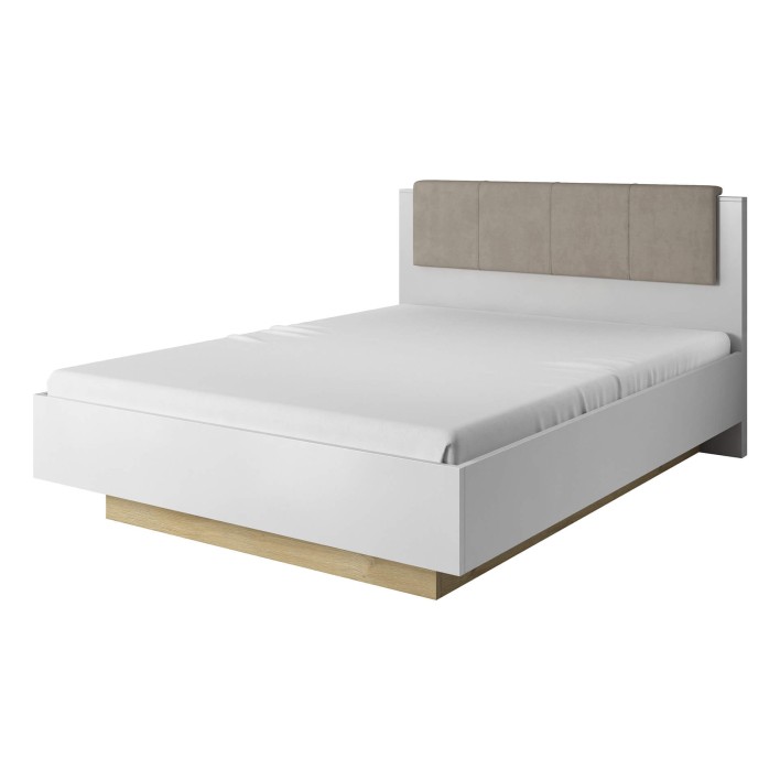 ŁÓŻKO (N) ARCO BIAŁY POŁYSK / DĄB GRANDSON