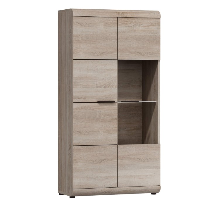 MEBLOŚCIANKA (A+B+C+D) LINK DĄB SONOMA ZŁOTY