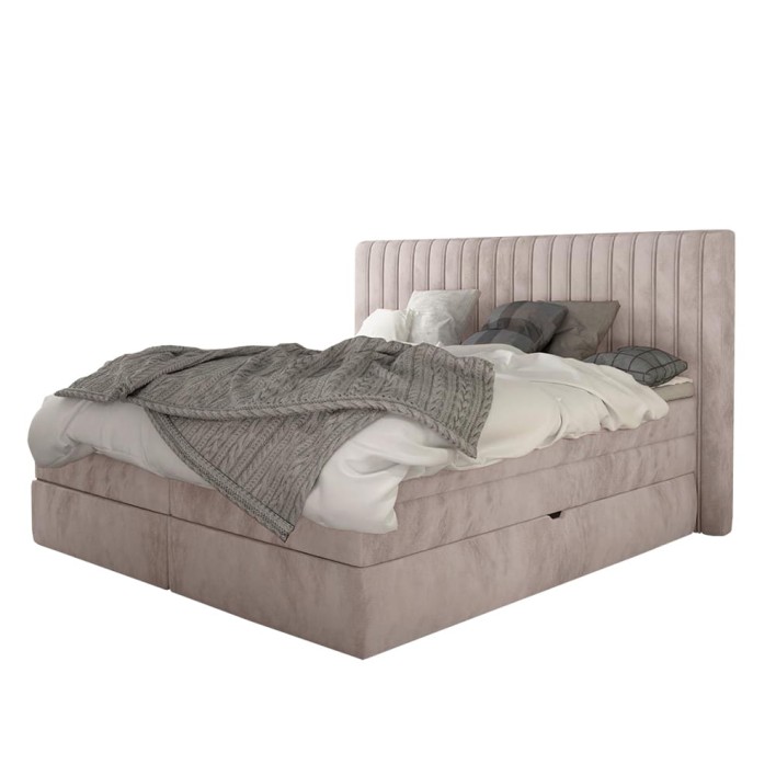 Łóżko kontynentalne 140x200 z pojemnikiem