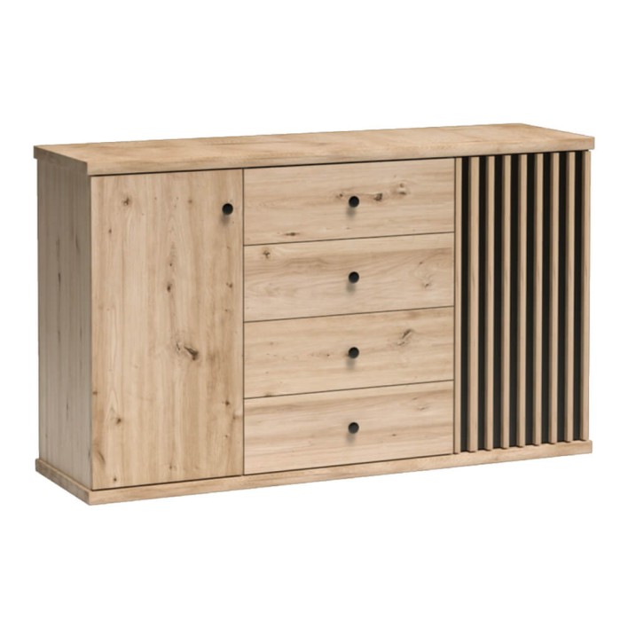 komoda loftowa z lamelami