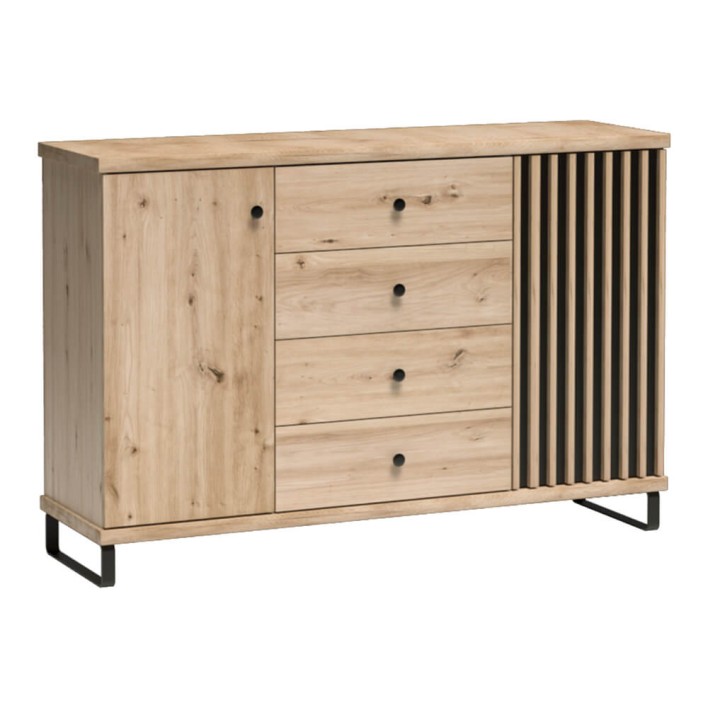 komoda loftowa z lamelami