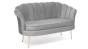 sofa muszelka szara