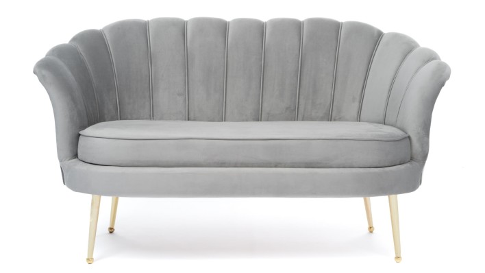 sofa muszelka glamour