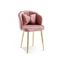 krzesło muszelka różowe