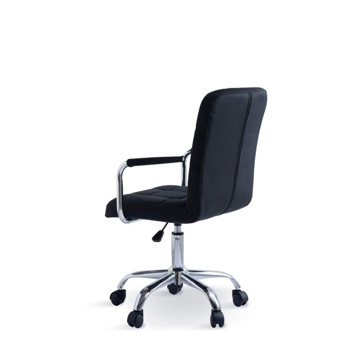 krzesło obrotowe welurowe tył