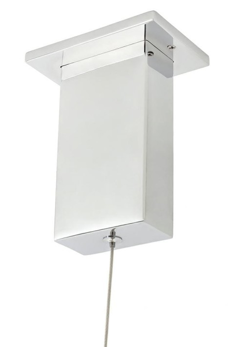 Lampa wisząca RING 100 srebrna - LED, stal polerowana