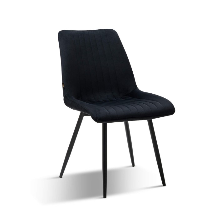 krzesło czarne welurowe