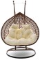 FOTEL WISZĄCY OGRODOWY 2 OSOBOWY SC-028 BRĄZOWY OUTLET-3