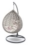 FOTEL WISZĄCY OGRODOWY PREMIUM XL SZARY, PODUSZKA SZARA OUTLET-5