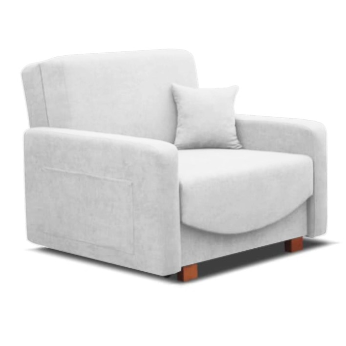 fotel z funkcją spania i pojemnikiem