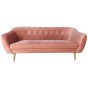 Łososiowa sofa skandynawska 3 osobowa SKAND / Monolith / Szybka Wysyłka-1