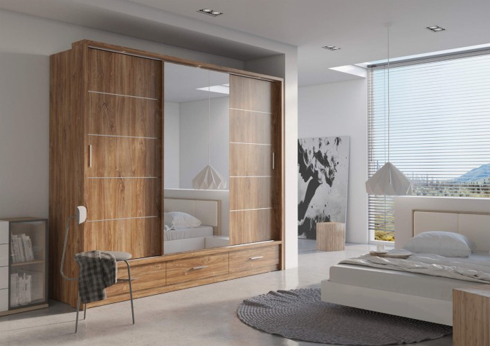 szafa przesuwna z oświetleniem