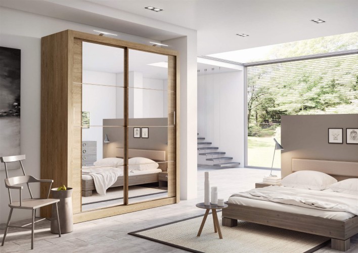 szafa przesuwna dwudrzwiowa