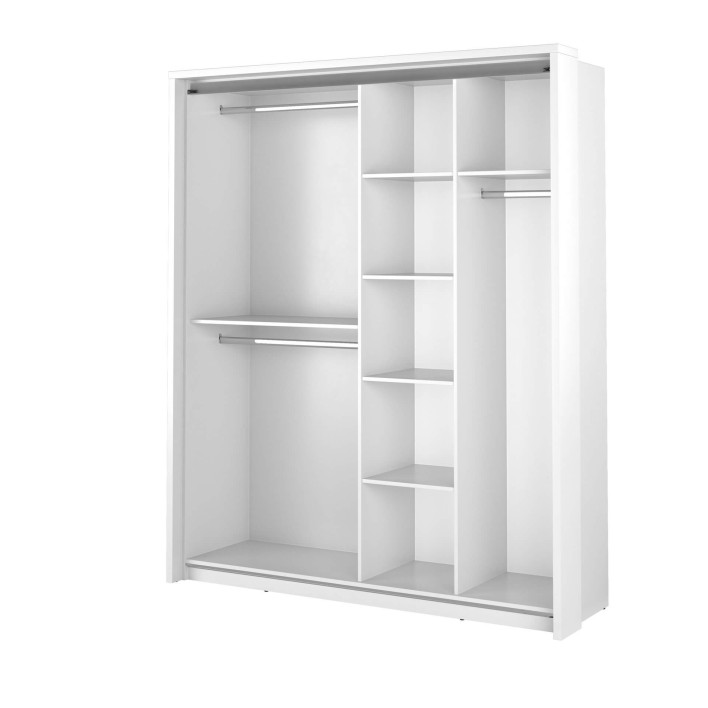 szafa przesuwna dwudrzwiowa z lustrem