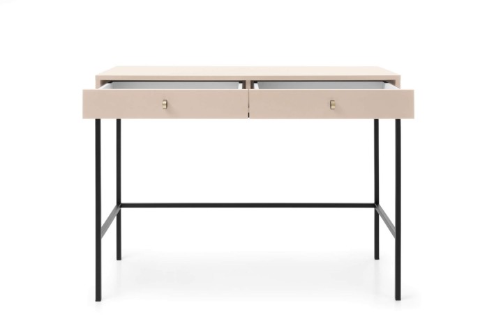 beżowa toaletka kosmetyczna z szufladami