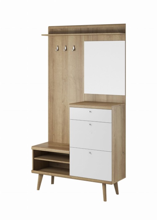 garderoba w stylu skandynawskim