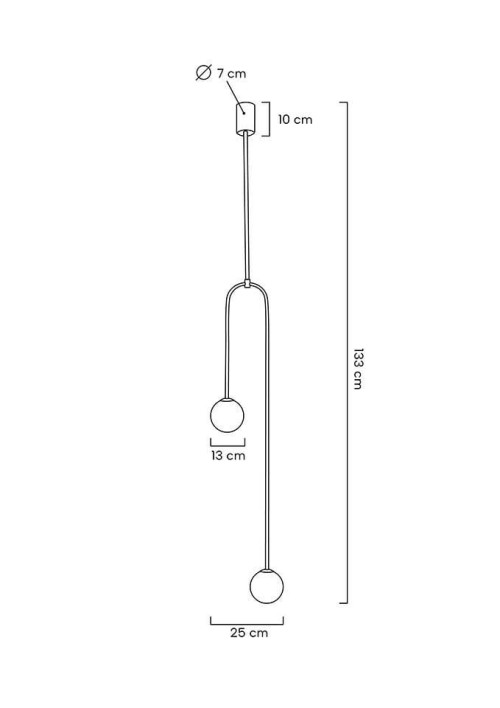 MOOSEE lampa wisząca LOW czarna
