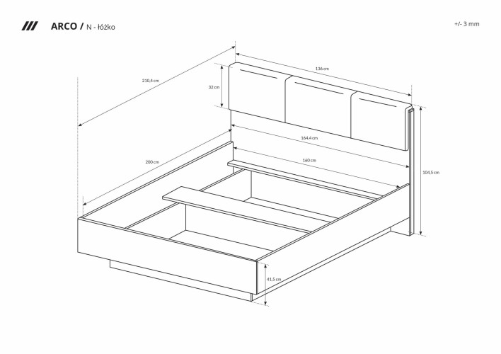 ARCO (sypialnia) - rysunki techniczne i wymiary N.jpg
