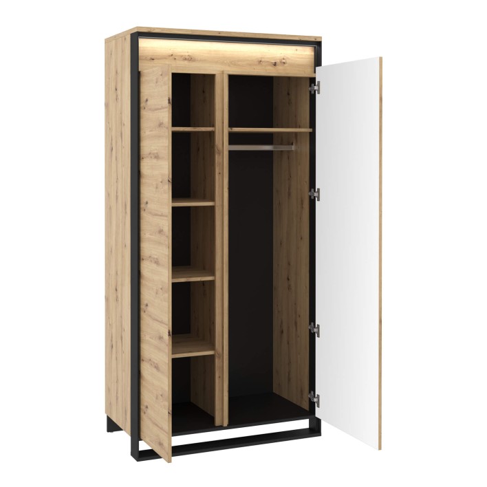 szafa dwudrzwiowa dąb artisan