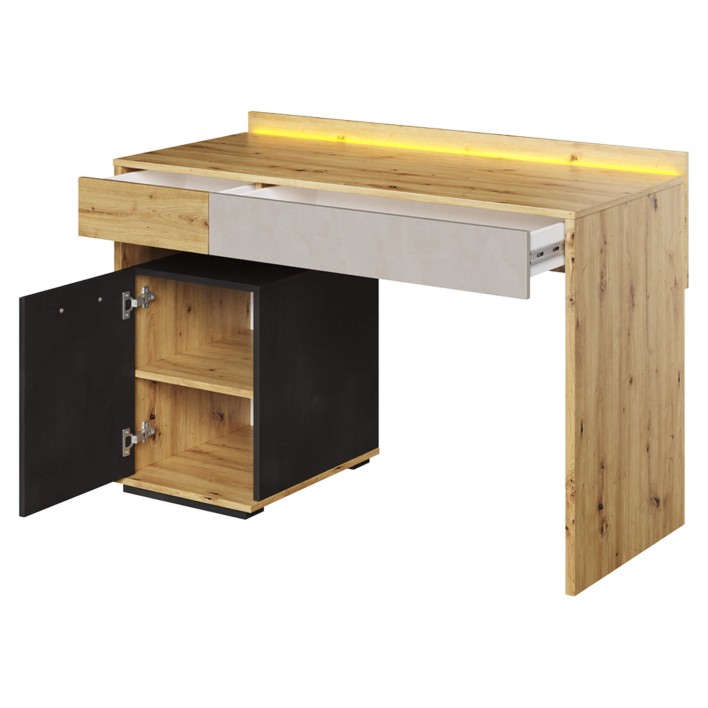 biurko loftowe z szufladą