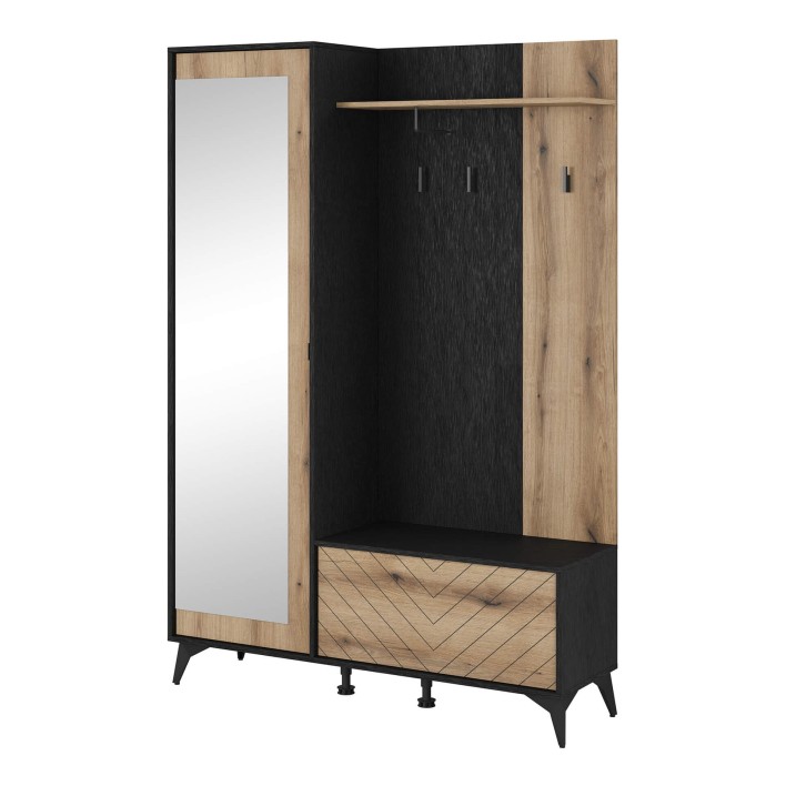 garderoba do przedpokoju w stylu loftowym