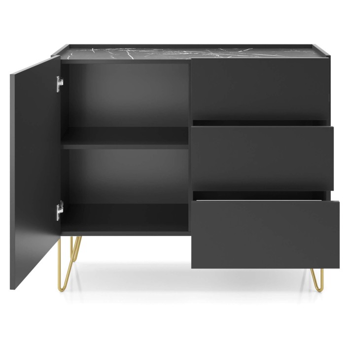 elegancka komoda z szufladami