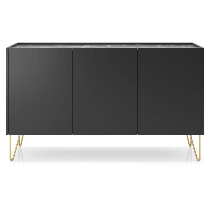 stylowa komoda czarna